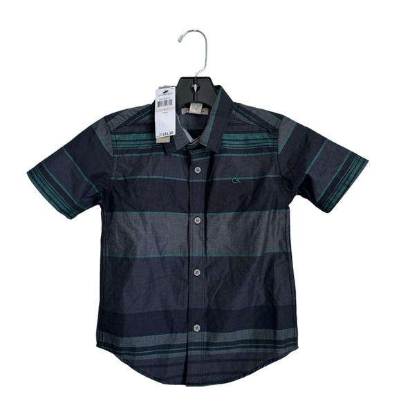 Calvin Klein Jeans Plaid Button Front Shirt Size 6 NWT - Picture 1 of 6